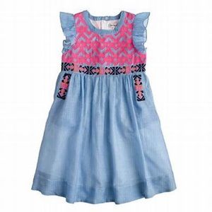 Nellystella Alexa Dress Embroidered Detail Size 4